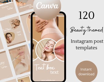 Beauty Instagram-sjabloon mode sociale media esthetiek sjabloon beautyblogger beauty branding instagram-feed modeblogger minimalistisch