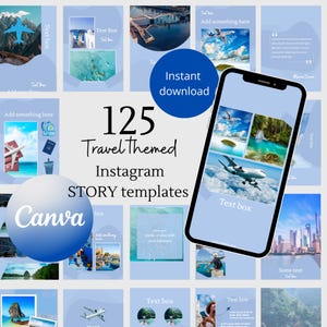 Travel instagram template travel marketing social media travel blogger insta travel agency vacation instagram template tourism vacation