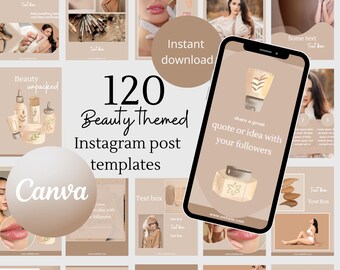 Instagram-stijlsjabloon Instagram Fashion Glamour Instagram-berichten Beauty Branding Social Media Blogger esthetisch minimalistisch Beauty Instagram