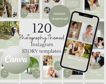 Photographer instagram template wedding photographer instagram post template social media ig photography instagram canva template minimalist