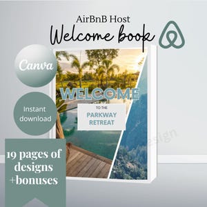 Host Welcome Book Template Airbnb Welcome Guide House manual Superhost eBook VRBO Vacation Rental template Guest arrival poster welcome