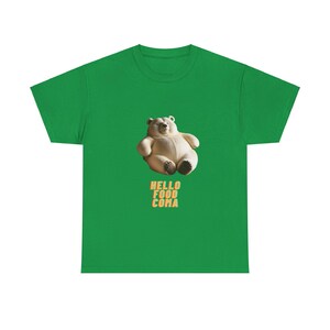 Food Coma Bear uniseks T-shirt, grappige cartoon dieren T-shirt, Bear Lover cadeau, foodie shirt, comfortabel T-shirt, cadeau voor hem of haar