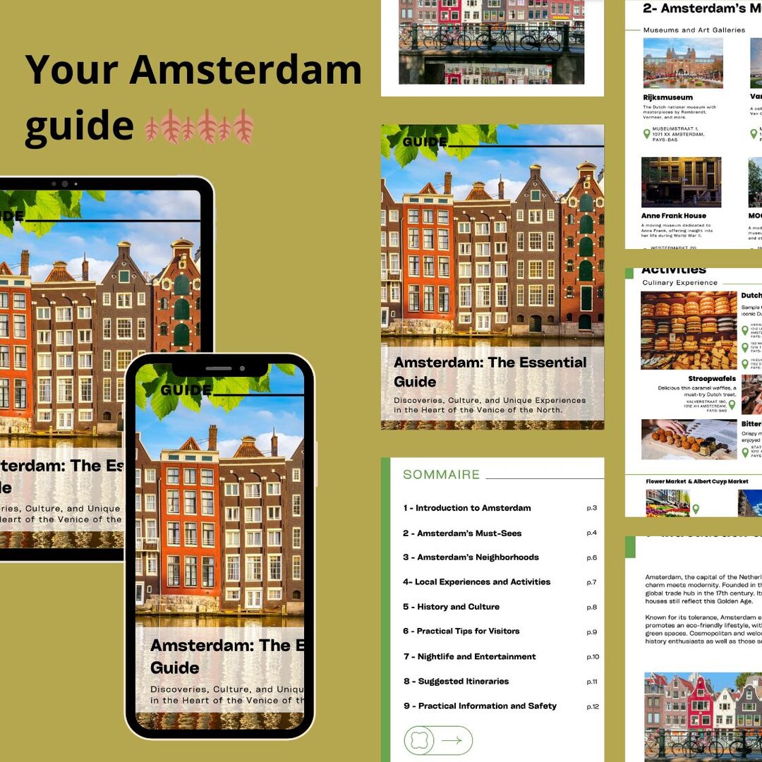 The Digital Amsterdam Guide - Essential for an Unforgettable Stay - Etsy