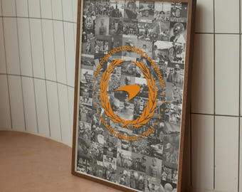 Póster del Campeonato de Constructores de F1 de McLaren 2025: Arte de carreras de F1
