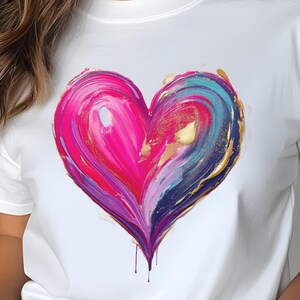 heart, heart png, love png, heart clipart, hearts png, brushstroke heart png, february png, paint heart, sublimation design