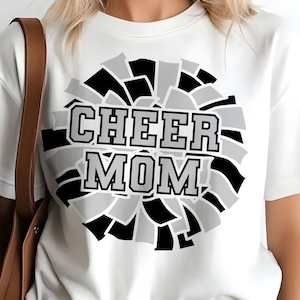 Cheer Mom SVG, cheer mom jersey font svg, cheer mom varsity svg, cheer mom shirt svg, cheerleading svg, cheer mama svg, cheer mom png