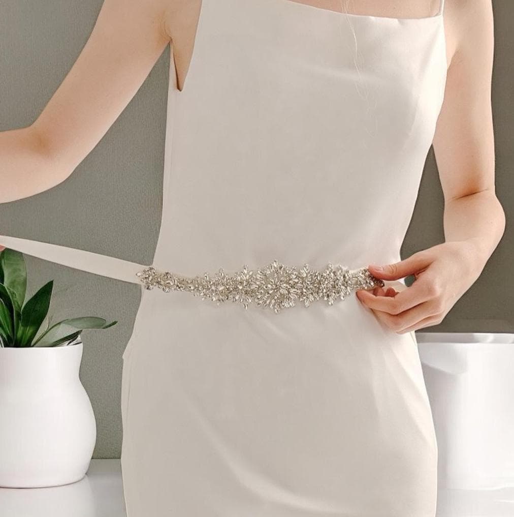 Teal Bridal Belt - Etsy display picture 1