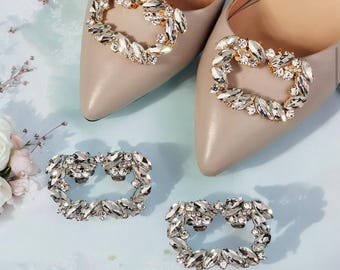Luxury Rhinestone Shoe Clips – Elegant Crystal Shoe Accessories for Weddings & Special Occasions