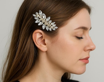 Zircon Crystal Headband - Bridal Tiara Headpiece - Elegant  display picture 3