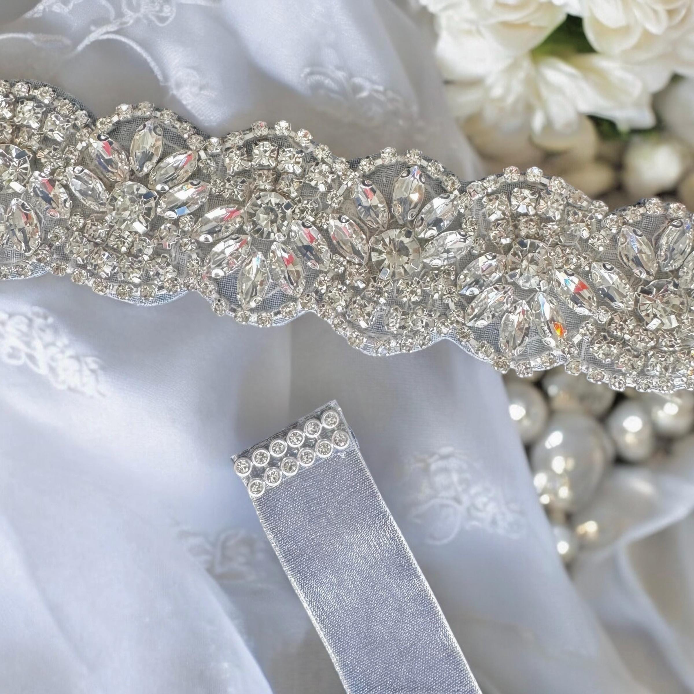 Bridal Rhinestone Belt – Handmade Crystal Wedding Dress Sash 