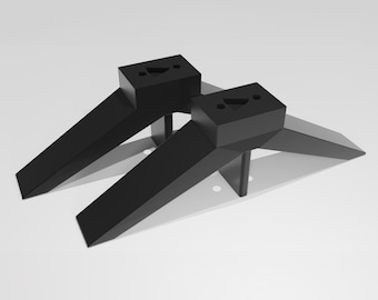 Shorter Roku TV Compatible Frame Legs | Smaller TCL Series 3/4/5/6 (32–65 Inch)