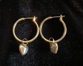 VINTAGE DANGLE HOOP Earrings