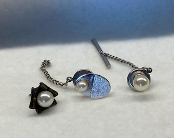 VINTAGE PEARL TIE Tacks