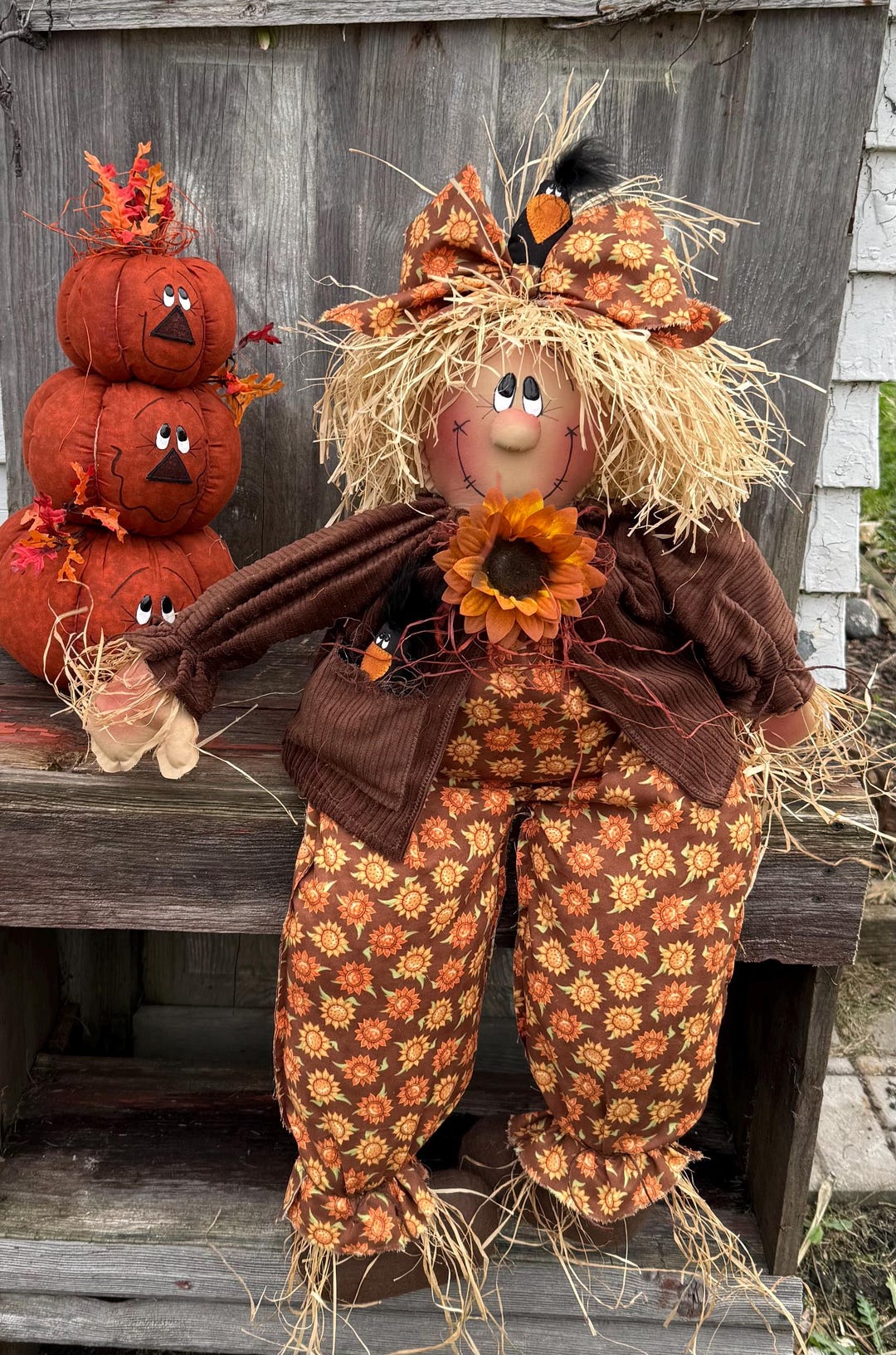 Cindy the Scarecrow Rust - Etsy