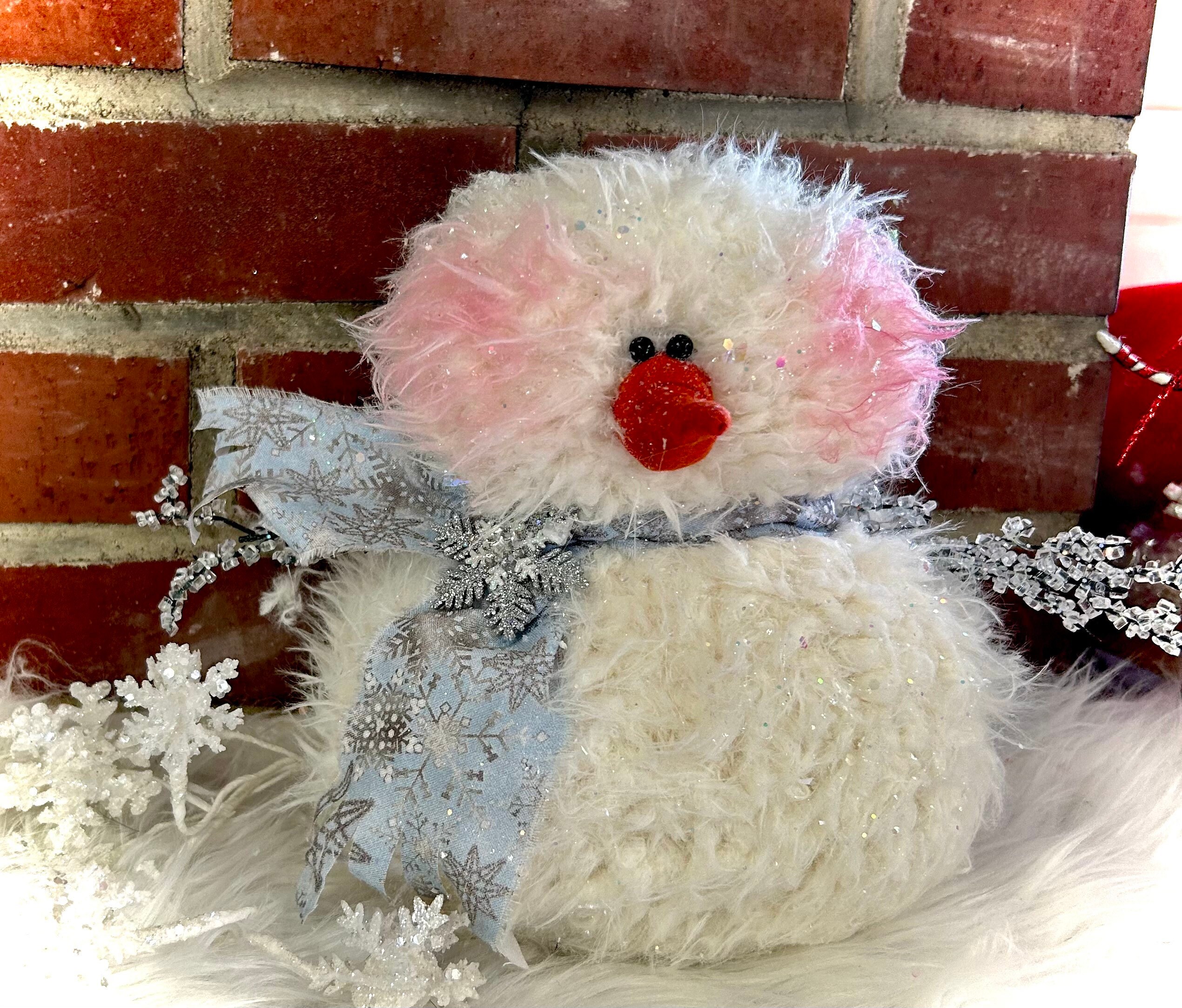 Fuzzy Snowflake Fuzzy Wuzzy Snowman Blue Snowflake - Etsy