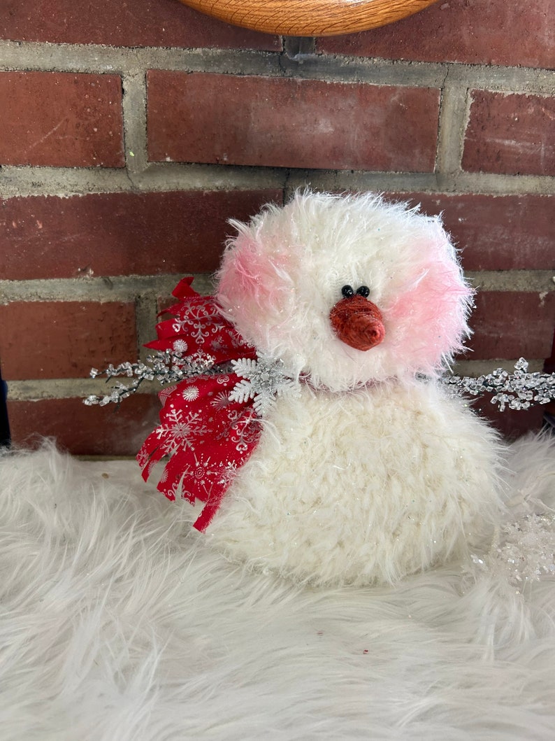 Fuzzy Snowflake Fuzzy Wuzzy Snowman Red - Etsy