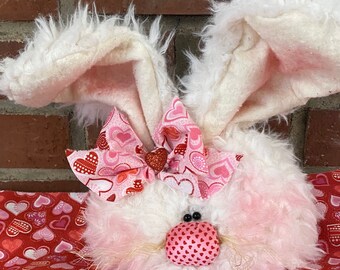 Valentine bunny head