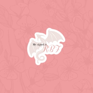 Fourth Wing Sticker, Romantasy Dragon Sticker, Empyrean Sticker, Fantasy Book Gift, Fourth Wing Signet RBF Sticker | Pink Kindle Sticker