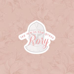 The Knight and The Moth Sticker, Rory Knight, Romantasy Sticker, Fantasy Book Lover Gift, Morally Gray MMC Sticker | Pink Kindle Sticker