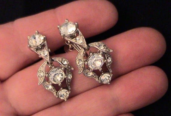 Vintage BOGOFF Clear Crystal Rhinestone Bracelet … - image 11