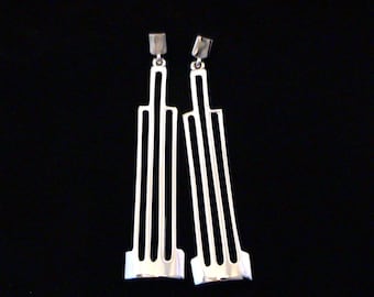 Vintage ART DECO 89 "Heirlooms of Tomorrow" Skyscraper Earrings