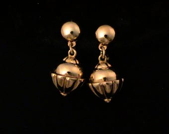 Vintage 1949 MONET Perfume Pomander Ball Earrings