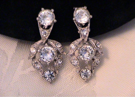 Vintage BOGOFF Clear Crystal Rhinestone Bracelet … - image 7