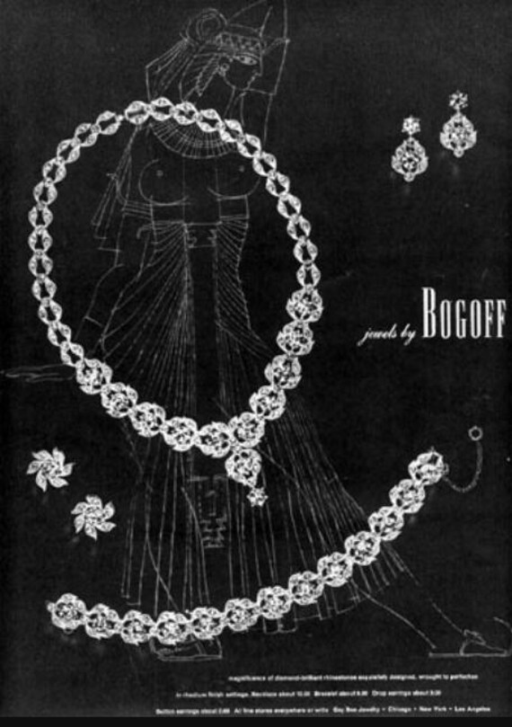 Vintage BOGOFF Clear Crystal Rhinestone Bracelet … - image 13