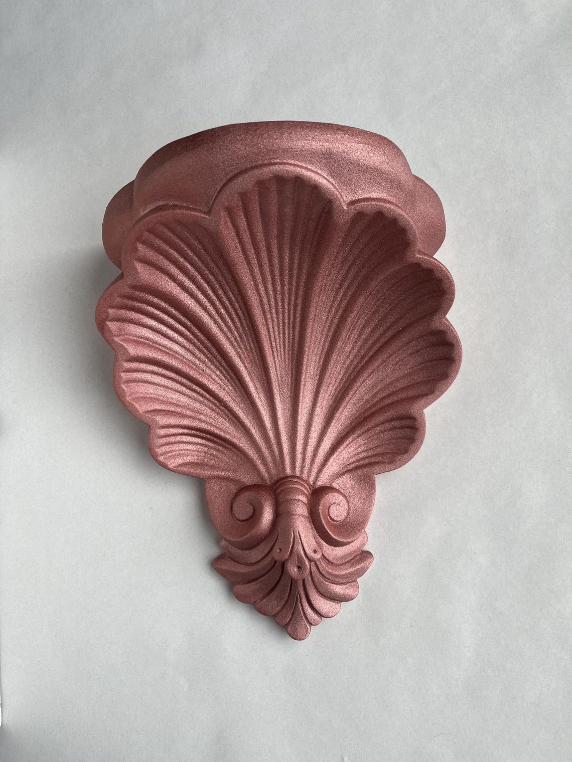 Shell Corbel, Ornate and Handmade Wall Decor, Rose Gold, Wall Hanging ...