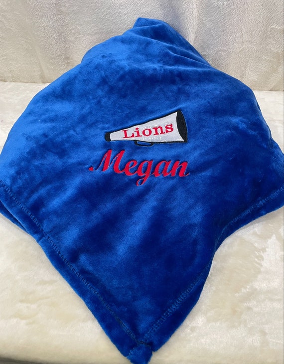 Cheerleade Blanket Microfiber Fleece, Oversize 50" x 70"  Personalized, Customized, FREE SHIPPING