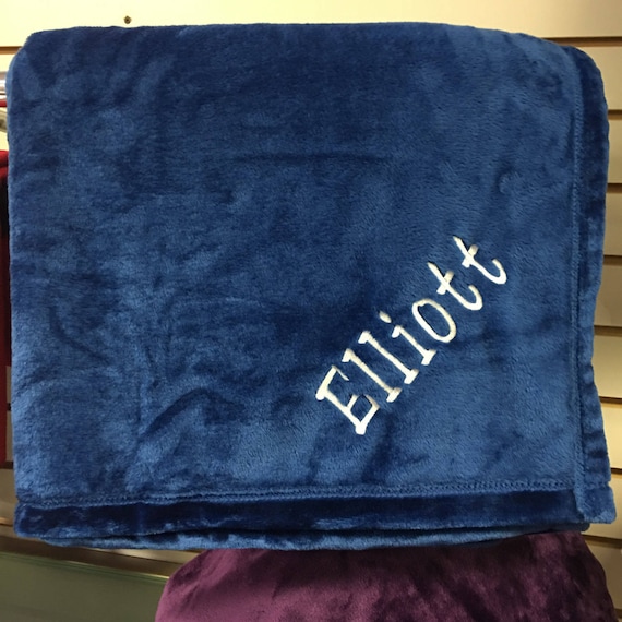 OVERSIZED Blanket Microfiber Fleece Monogrammed, gift, graduation, birthday, wedding, sports teams
