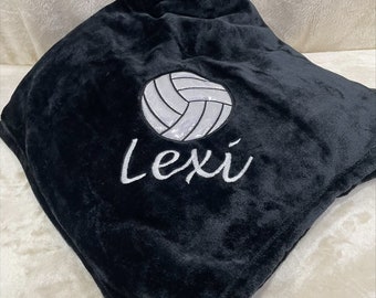 Custom, Oversized 50" x 70" Blanket, Microfiber, Fleece, Personalized Volleyball, team gift, coach gift