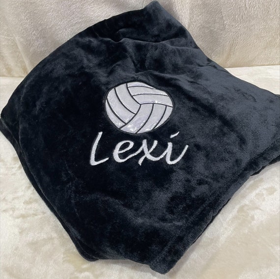Custom, Oversized 50" x 70" Blanket, Microfiber, Fleece, Personalized Volleyball, team gift, coach gift