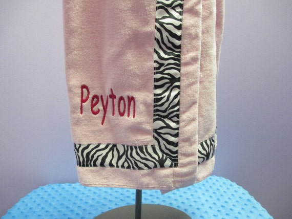 Towel Wrap Child's Personalized Embroidered Size Medium with Accent Ribbon