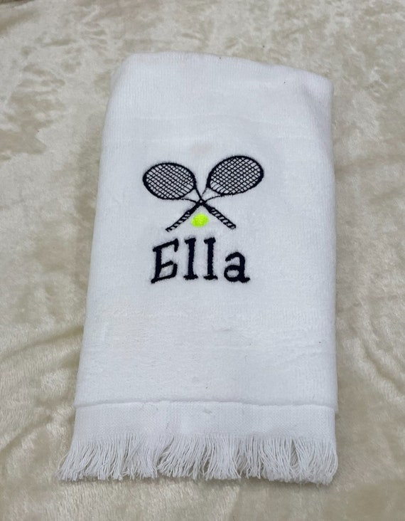 Personalized Embroidered Tennis Towel, 15 colors