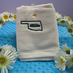 Sports Towel Personalized Oklahoma Golf-FREE SHIPPING