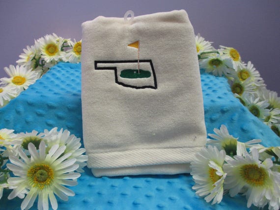 Sports Towel Personalized Oklahoma Golf-FREE SHIPPING