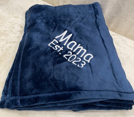 Blanket Microfiber Fleece Monogrammed, Embroidered Customized for Mom, Mama, Momma, Grandma, Nana, Yaya, Granny