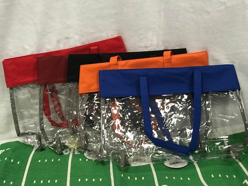 Clear Purse Clear Bag Game Day Bag Monogram Stadium Bag Etsy
