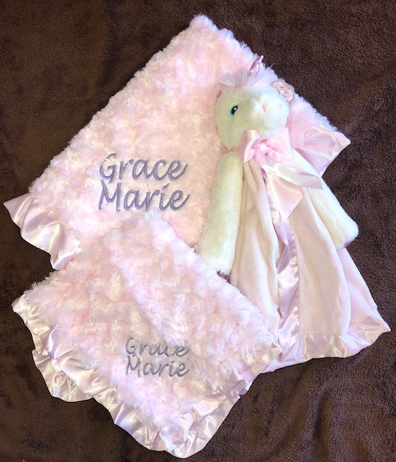 Personalized Snuggle Buddy Unicorn Set