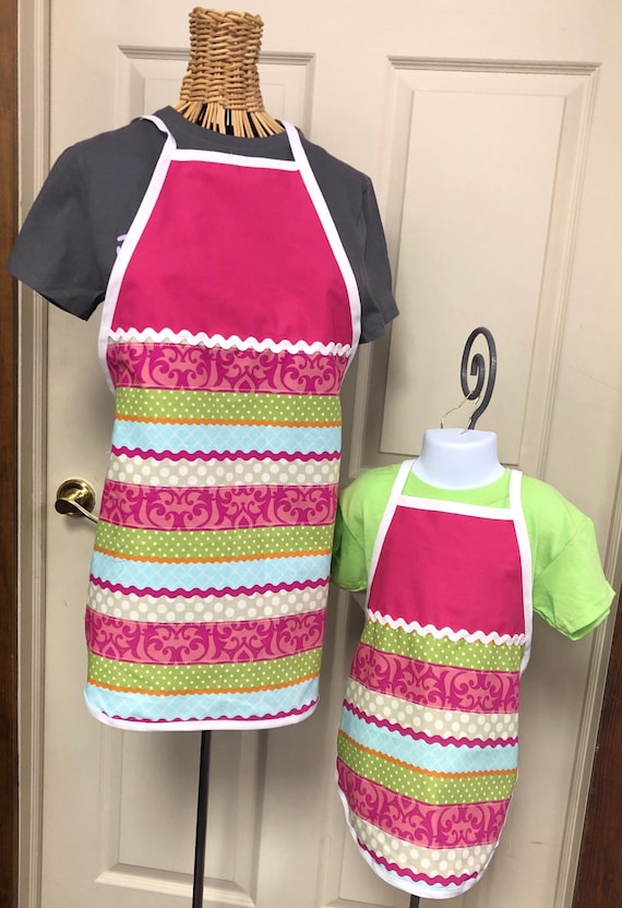 Personalized Apron Adult or Child Size with Chef Hat FREE SHIPPING