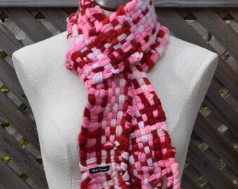 cherry - Cashmere Woven Scarf - by Felt Sassy