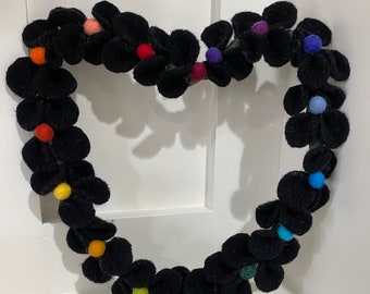 universal love - Wire Wreath - Recycled Wool Sweaters - Felt Sassy