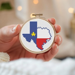 Kaart van de staat Texas miniatuur kruissteekpatroon – Amerikaanse kaart borduurkaart Borduurwerk bergen en rivieren pdf