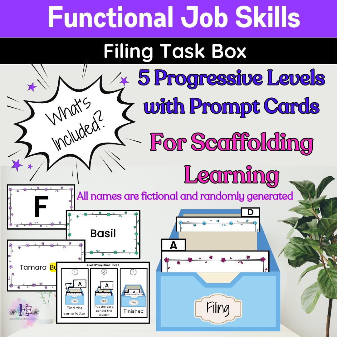 Filing by Alpha Work Task Box: Special Education IEP Goals (digital ...