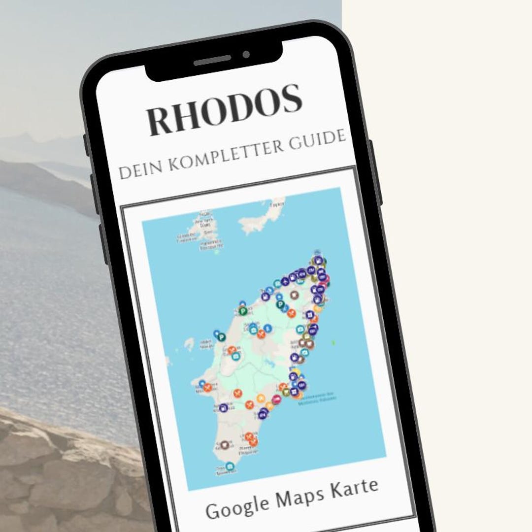 Rhodes Google Maps | Interactive Google Maps With Beaches, Restaurants ...