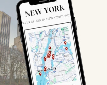 Google Maps "New York City - Kevin Allein in New York Spots" | Map To Go New York
