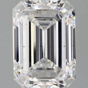 4,52 CT Smaragdschliff Labor gewachsener Diamant | Ethischer nachhaltiger loser Diamant | Smaragdförmiger Diamant für Verlobungsringe