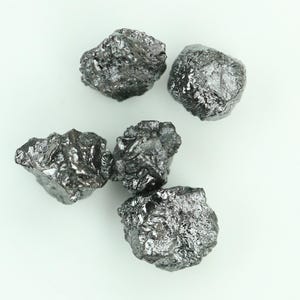 1.53 CT Uncut Raw Salt and Pepper Diamond | Loose Rough Gemstone in Irregular Shape | Custom Jewelry Design | Perfect Christmas Gift