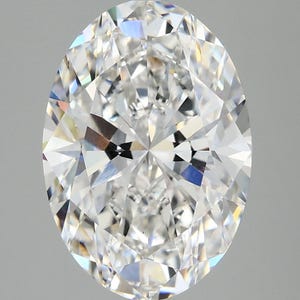 4 CT Oval Cut Lab Grown Diamond For Engagement Ring